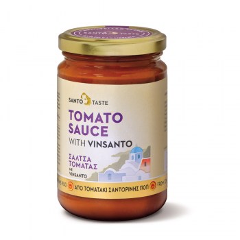 Σάλτσα από Τοματάκι Σαντορίνης ΠΟΠ με Vinsanto